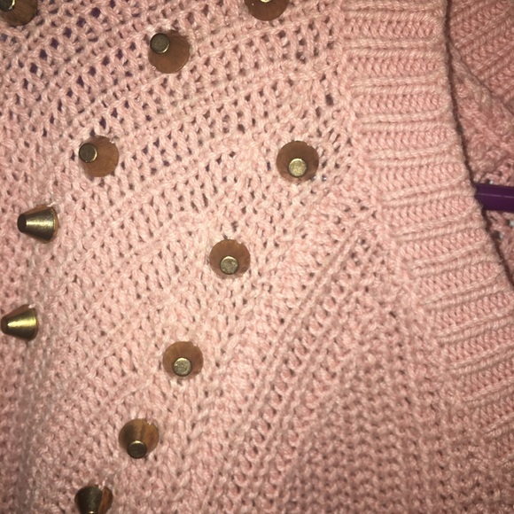 2b bebe studded shoulder knit sweater - Picture 3 of 4